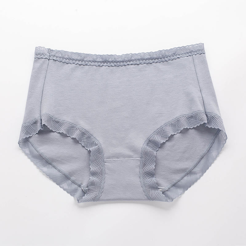 Culottes simples en coton taille haute (lot de 3) - Gris - 3XL - image 5