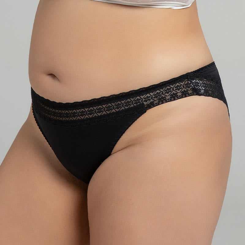 Culotte taille basse en dentelle à imprimé cœur et fraise (lot de 2)