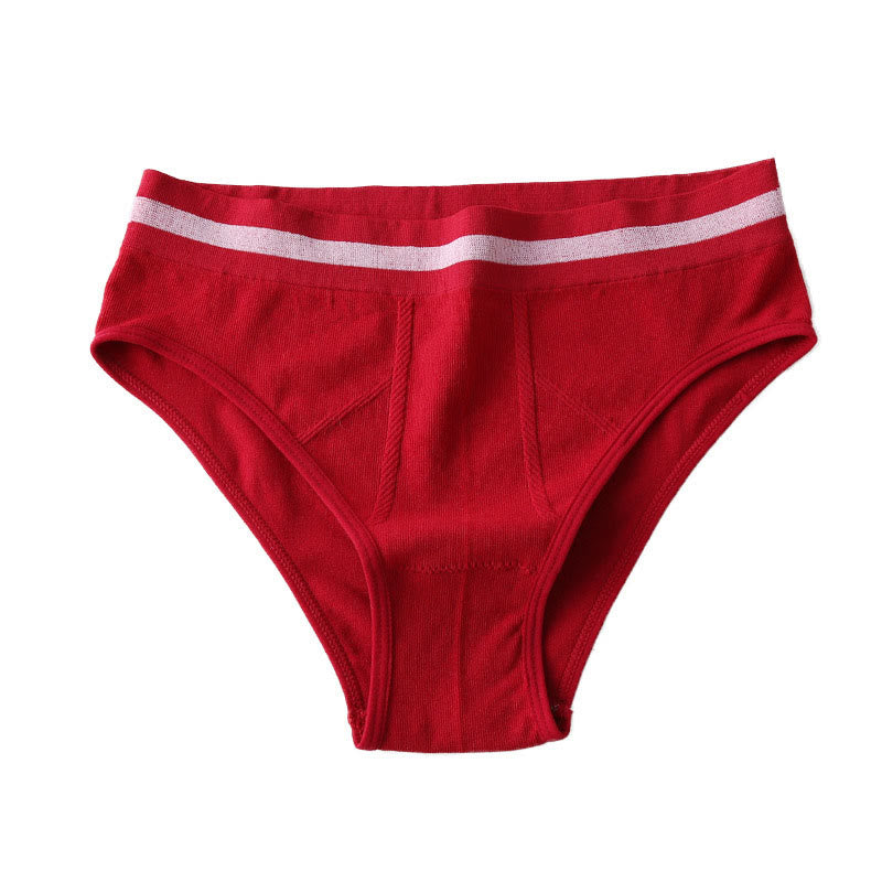 Culottes taille moyenne respirantes de couleur unie (lot de 3)