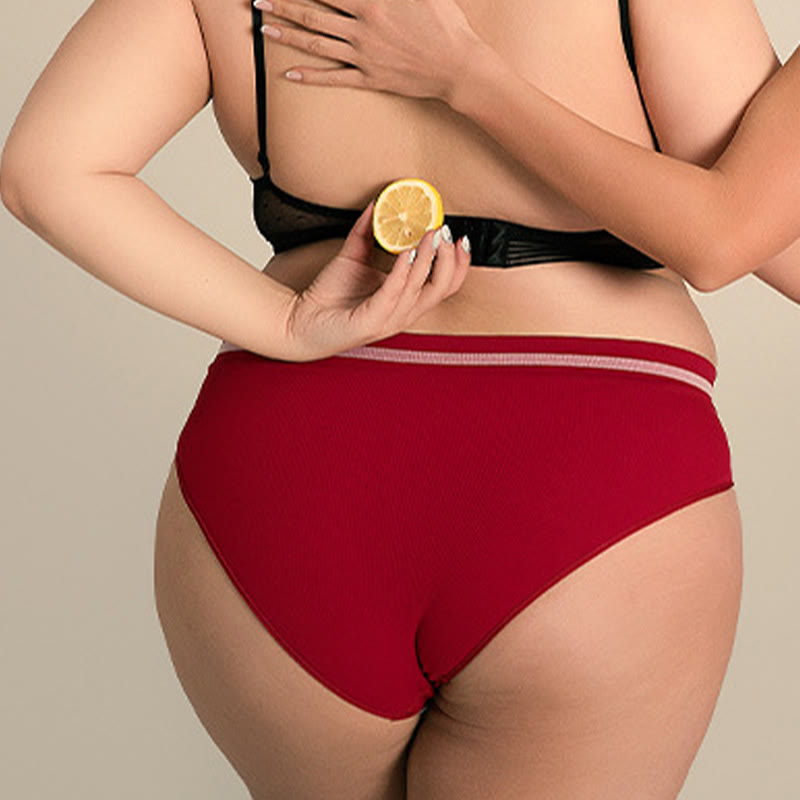 Culottes taille moyenne respirantes de couleur unie (lot de 3)