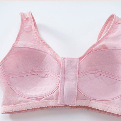 Soutien-gorge débardeur zippé en dentelle fine grande taille