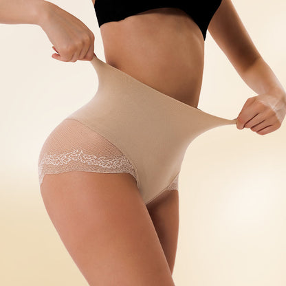 Culotte gainante sexy taille haute en dentelle