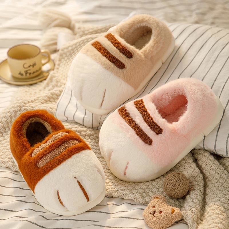 Chaussons fantaisie grande taille à motif pattes d'animaux amusants - image 7