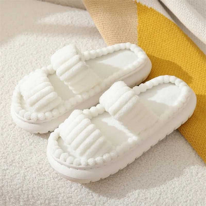 Chaussons plissés confortables grande taille - Blanc - EU43-44 (US9-10) - image 10