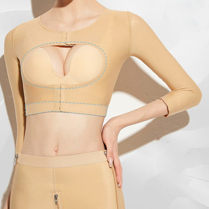 Bras de compression post-opératoire avec fermeture éclair