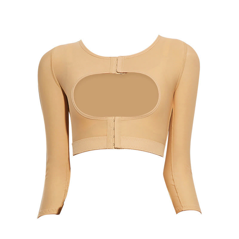 Bras de compression post-opératoire avec fermeture éclair - Nu - XS - image 10