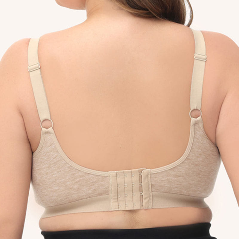 Soutien-gorge sans armatures en coton sans coutures grande taille