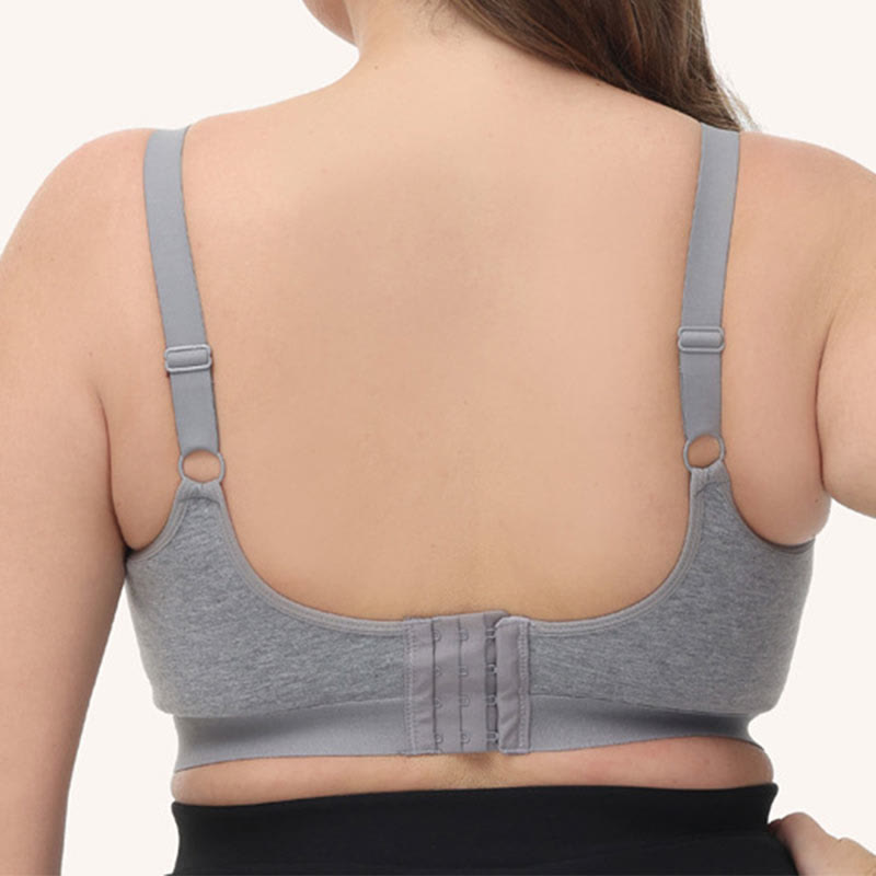 Soutien-gorge sans armatures en coton sans coutures grande taille