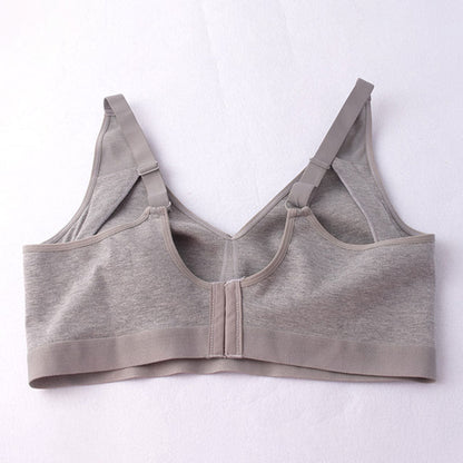 Soutien-gorge sans armatures en coton sans coutures grande taille