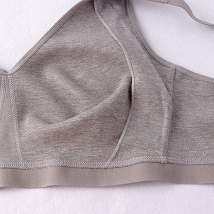 Soutien-gorge sans armatures en coton sans coutures grande taille