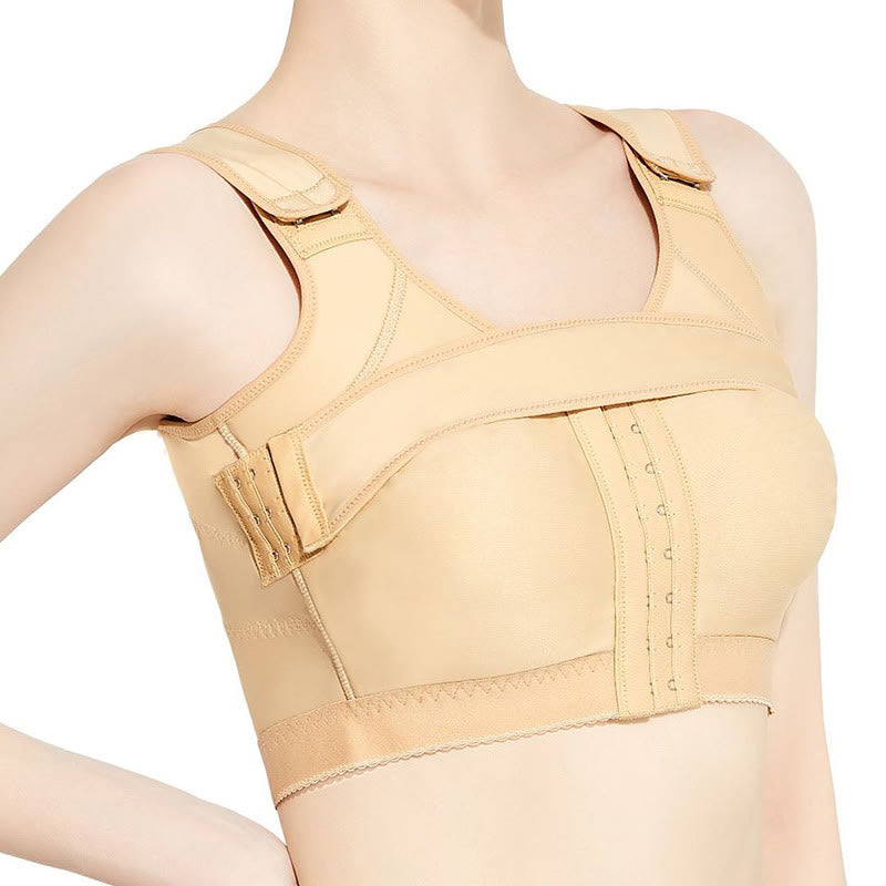 Gilet de compression post-opératoire à fermeture frontale - Nu - XS - image 7