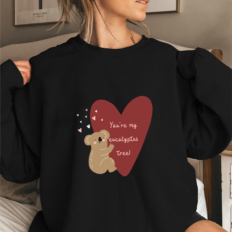 Sweat-shirt Koala Bear Heart grande taille - Noir - 3XL - image 2