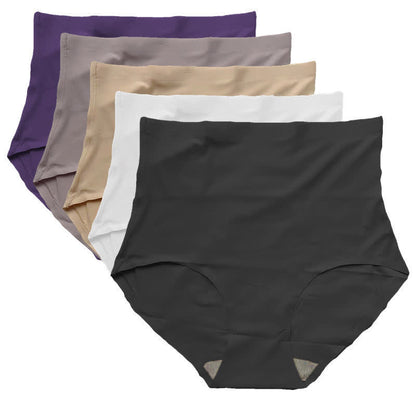 Culotte taille haute en soie glacée sans coutures (lot de 3)