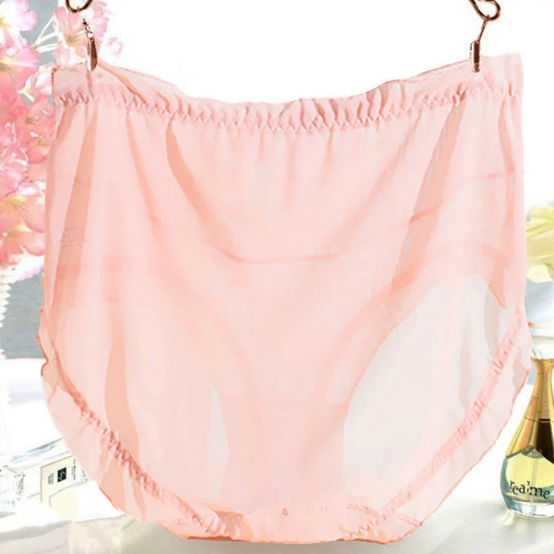 Culotte transparente taille haute sexy en dentelle grande taille (lot de 3)