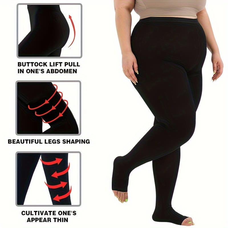 Collants de compression médicaux sans orteils grande taille (15-20 mmHg) - image 5