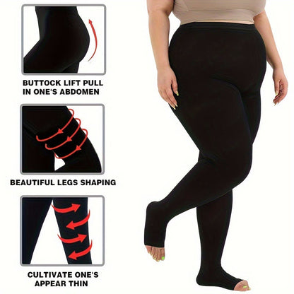 Collants de compression médicaux sans orteils grande taille (15-20 mmHg) - image 5