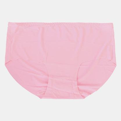 Culottes en soie glacée taille mi-haute sans coutures, entrejambe en coton, grande taille (lot de 3)