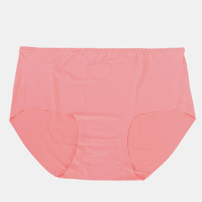 Culottes en soie glacée taille mi-haute sans coutures, entrejambe en coton, grande taille (lot de 3)