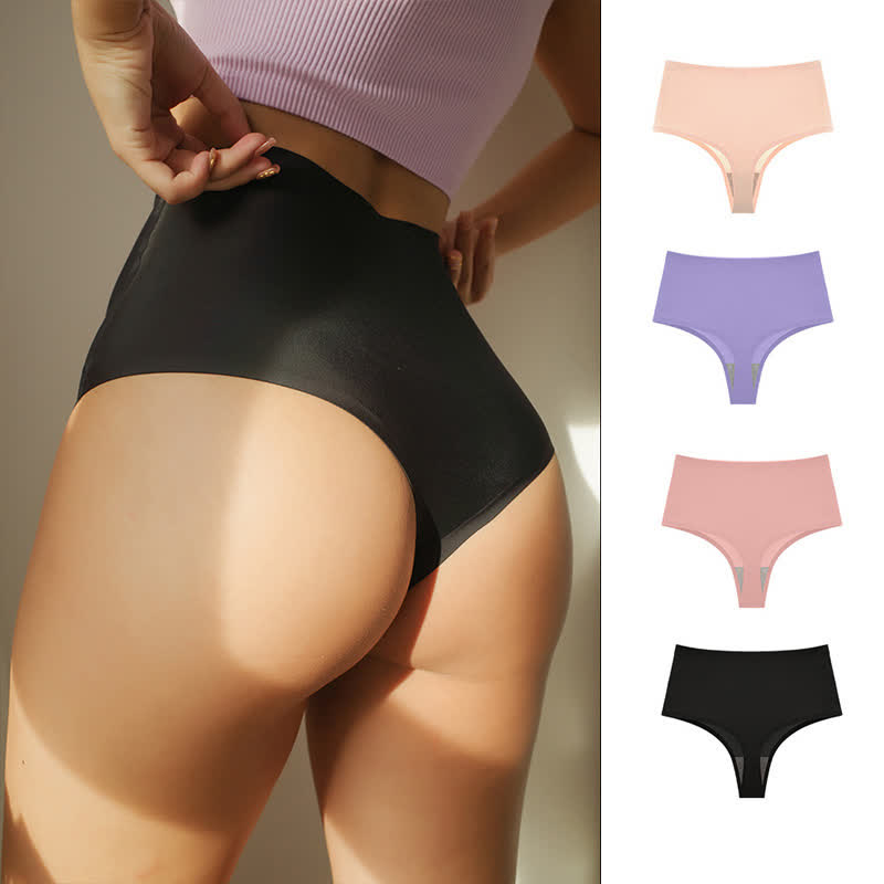String taille haute en soie glacée sans coutures grande taille (lot de 3)