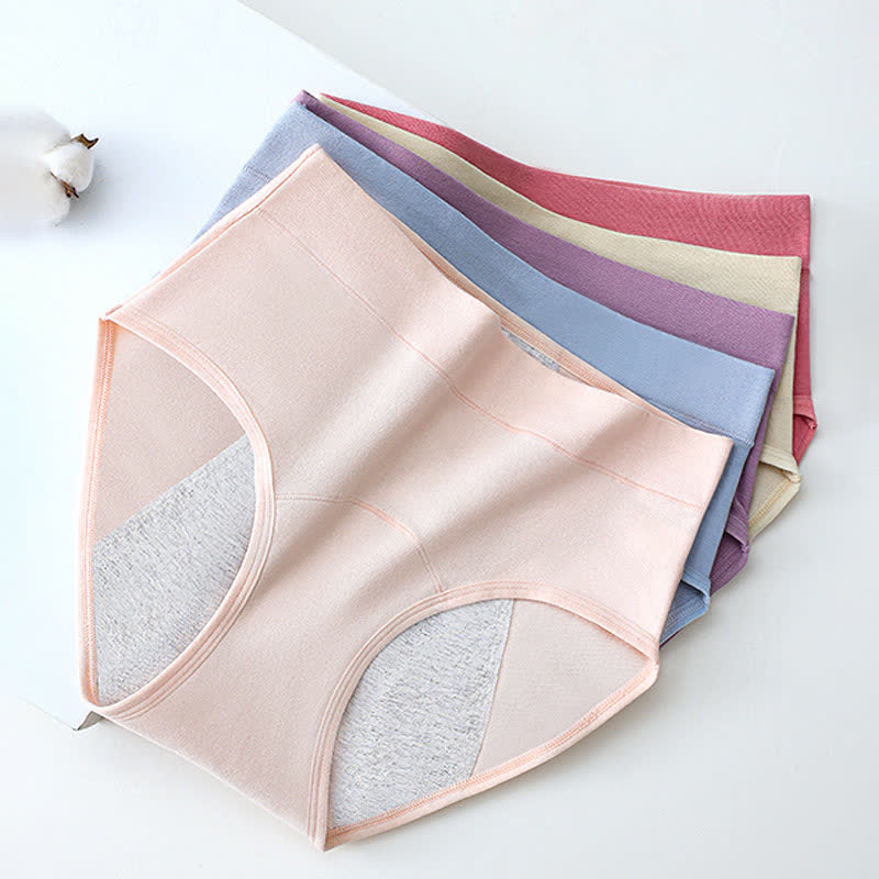 Culottes menstruelles taille haute sans coutures grande taille (lot de 3)