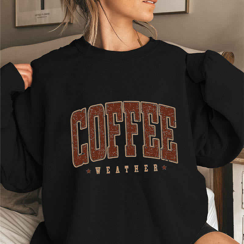 Sweat-shirt grande taille pour temps de café - Noir - 3XL - image 2
