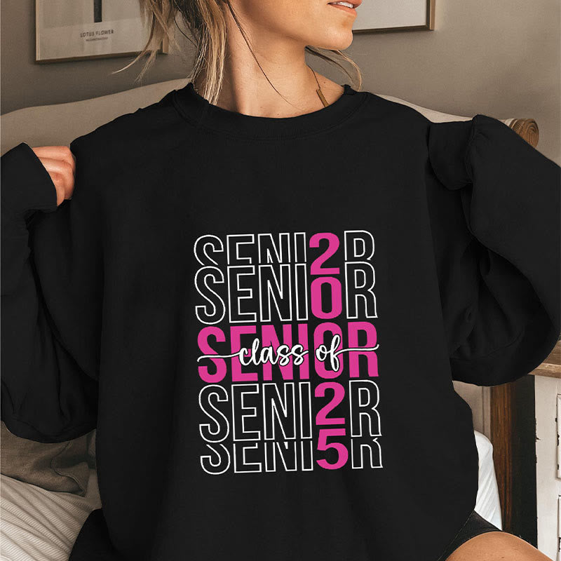 Sweat-shirt grande taille pour classe de terminale - Noir - 3XL - image 2