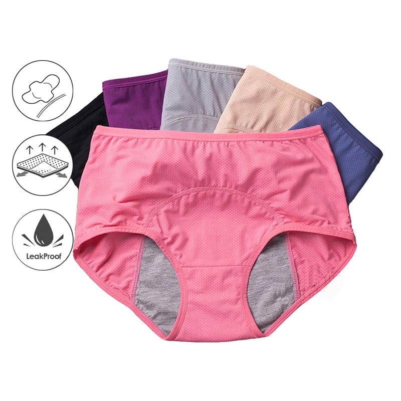 Culottes de protection contre les fuites menstruelles grande taille (5 paires)