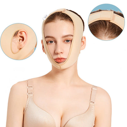 Coiffe post-opératoire en V pour modeler le visage - image 4