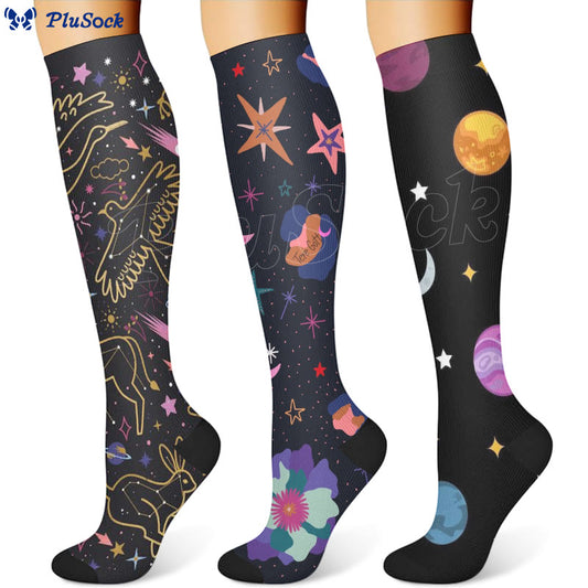 Chaussettes de compression Universe Planet (3 paires)
