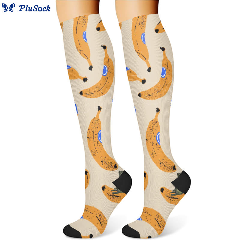 Chaussettes de compression Kiwi, banane et orange (3 paires) - image 4