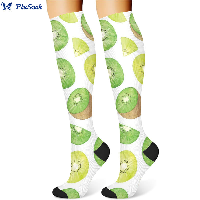 Chaussettes de compression Kiwi, banane et orange (3 paires) - image 3