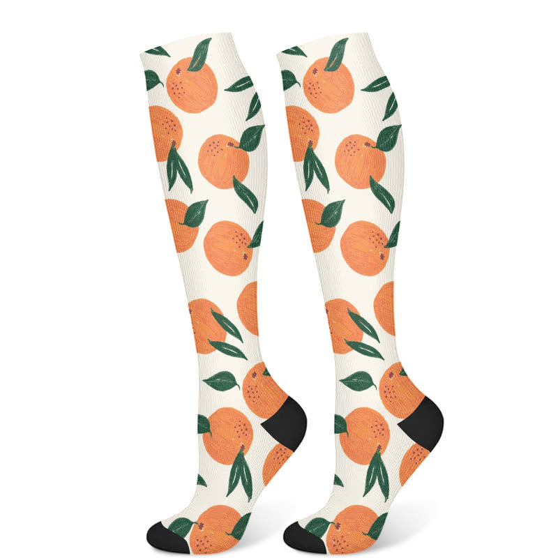 Chaussettes de compression Kiwi, banane et orange (3 paires) - Orange (1 paire) - S/M - image 6