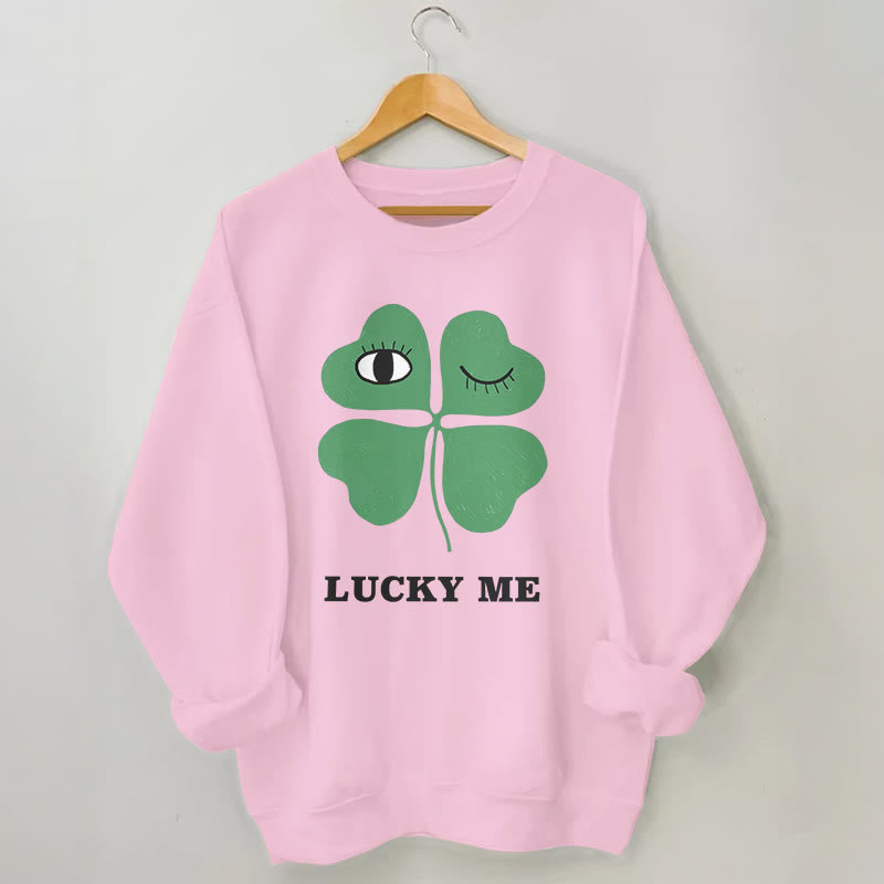 Sweat-shirt Lucky Me grande taille - Rose - 3XL - image 5