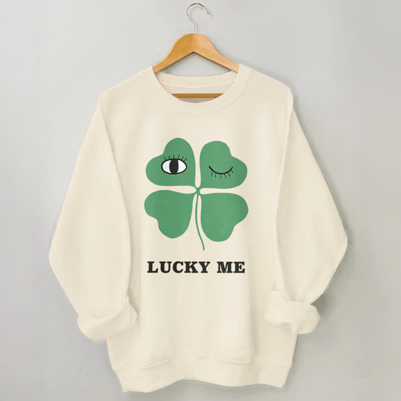 Sweat-shirt Lucky Me grande taille - Abricot - 3XL - image 1