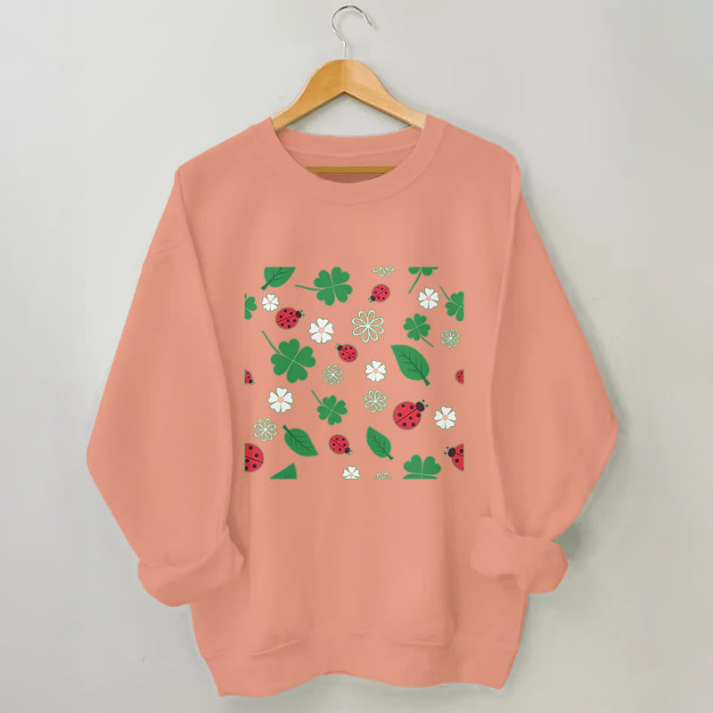 Sweat-shirt coccinelle à sept points grande taille - Orange - 3XL - image 5