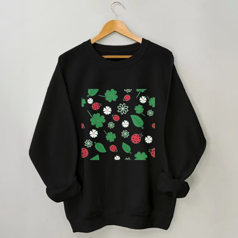 Sweat-shirt coccinelle à sept points grande taille - Noir - 3XL - image 2