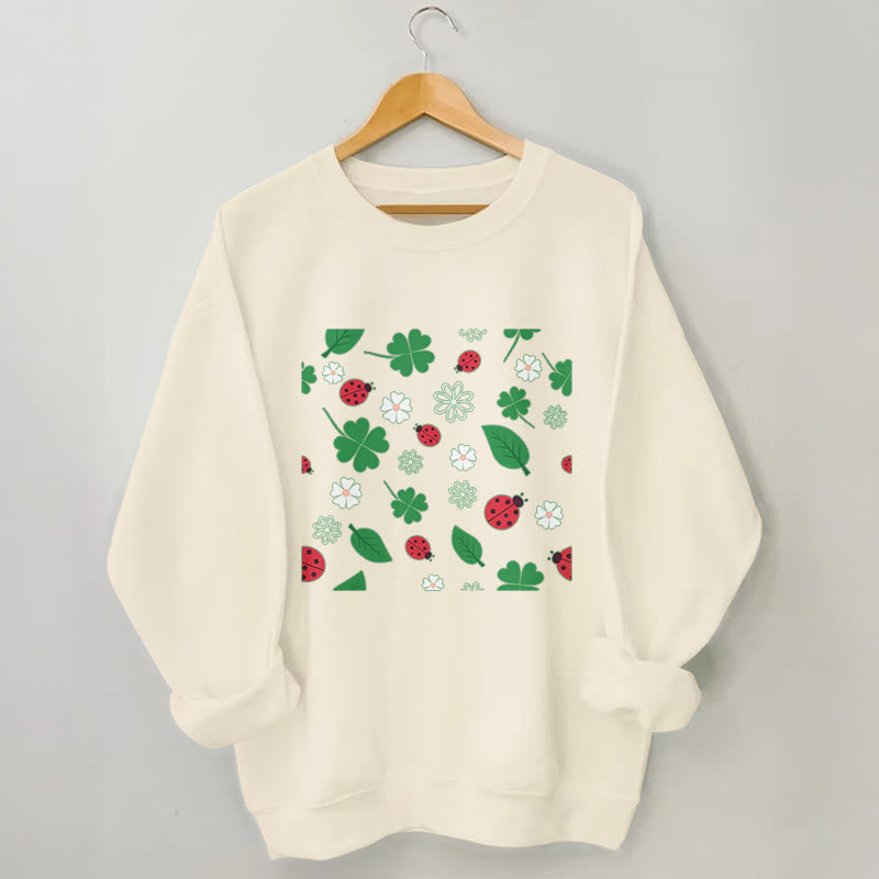 Sweat-shirt coccinelle à sept points grande taille - Abricot - 3XL - image 1