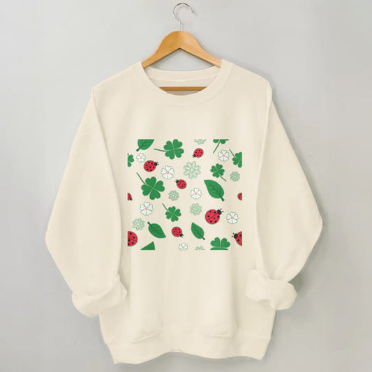 Sweat-shirt coccinelle à sept points grande taille - Abricot - 3XL - image 1