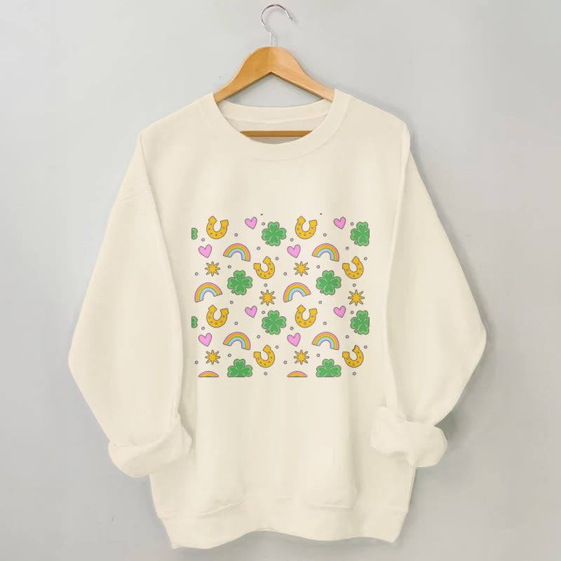 Sweat-shirt rose à cœur grande taille - Abricot - 3XL - image 1