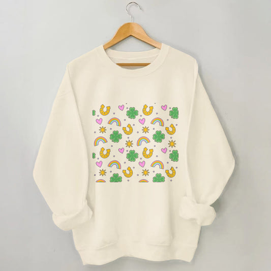 Sweat-shirt rose à cœur grande taille - Abricot - 3XL - image 1