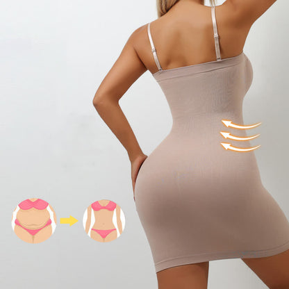 Jupe une pièce sexy sans coutures avec bretelles