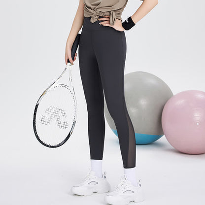 Legging de yoga grande taille à taille haute et coutures en maille - image 6