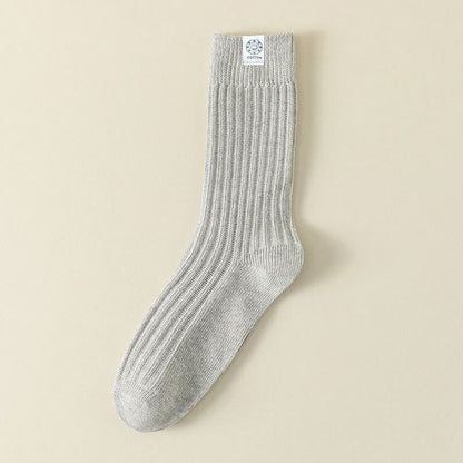 Chaussettes décontractées françaises grande taille (5 paires) - Gris clair - EU43-48 (US9-13) - image 8