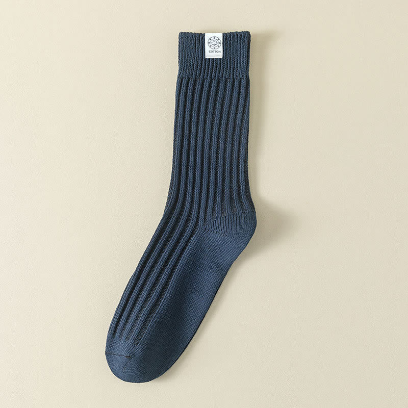 Chaussettes françaises décontractées (5 paires) - Bleu marine - EU43-48 (US9-13) - image 11