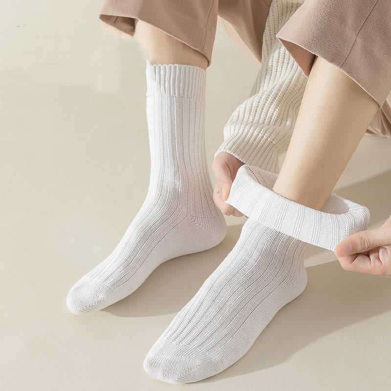 Chaussettes décontractées françaises grande taille (5 paires)