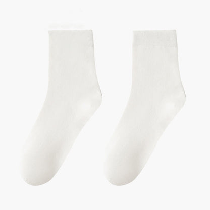 Chaussettes courtes respirantes et douces pour la peau (8 paires) - Blanc - EU42-48 (US8.5-13) - image 9