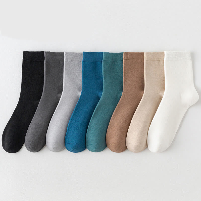 Chaussettes courtes respirantes et douces pour la peau (8 paires) - Multicolore - EU42-48 (US8.5-13) - image 5