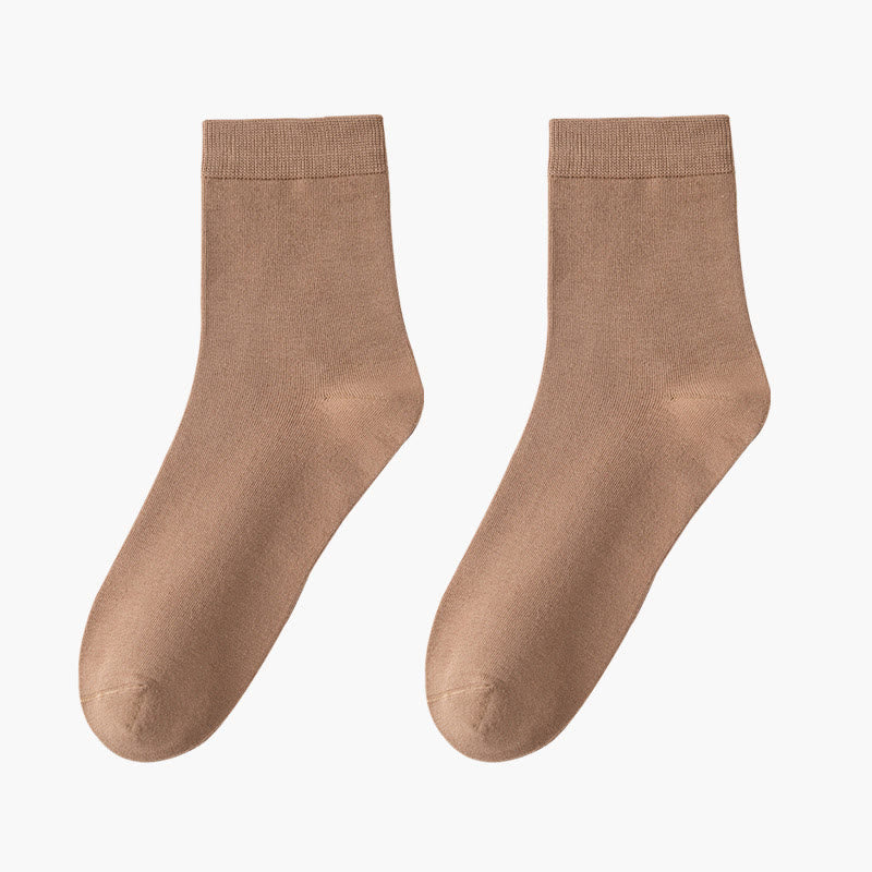 Chaussettes courtes respirantes et douces pour la peau (8 paires) - Café - EU42-48 (US8.5-13) - image 12