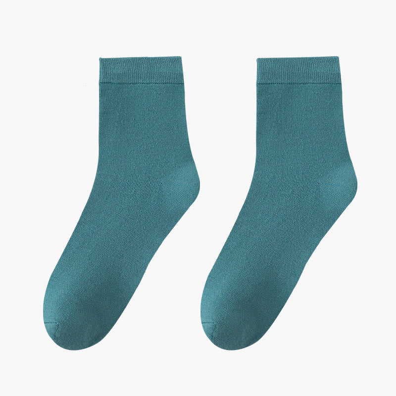 Chaussettes courtes respirantes et douces pour la peau (8 paires) - Vert - EU42-48 (US8.5-13) - image 10