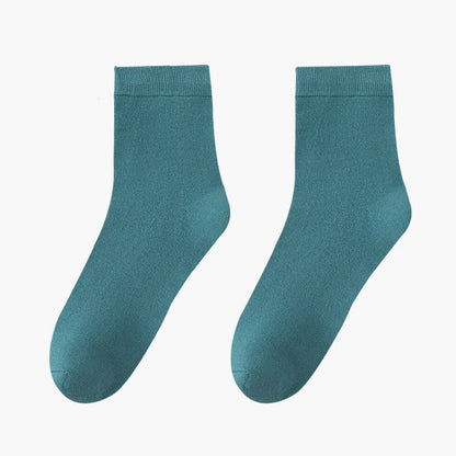 Chaussettes courtes respirantes et douces pour la peau (8 paires) - Vert - EU42-48 (US8.5-13) - image 10